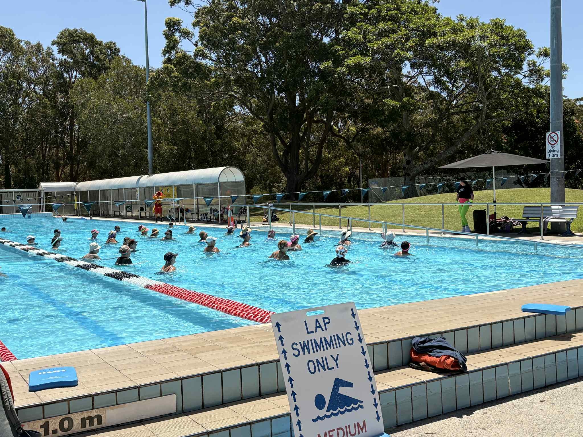 Aqua Aerobics Group Exercise In progress - Tomaree Aquatic Centre