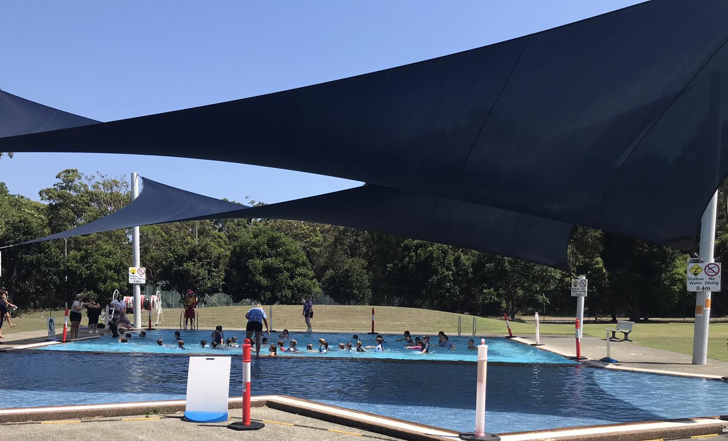 Pictured is the Shaded pool at Tomaree Aquatic Centre